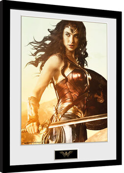 Ingelijste poster Wonder Woman - Sword