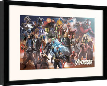 Innrammet plakat Avengers: Endgame - Line Up