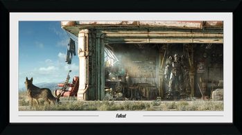 Innrammet plakat Fallout - Garage