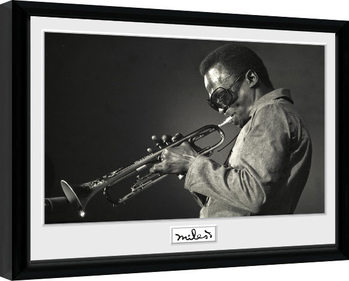 Innrammet plakat Miles Davis - Portrait