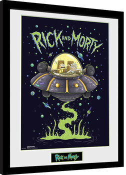 Innrammet plakat Rick and Morty - Ship