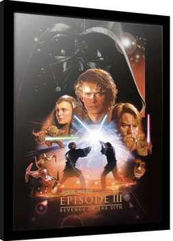 Innrammet plakat Star Wars: Epizode III - Revenge Of The Sith