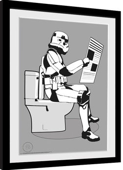 Innrammet plakat Stormtrooper - Storm Pooper