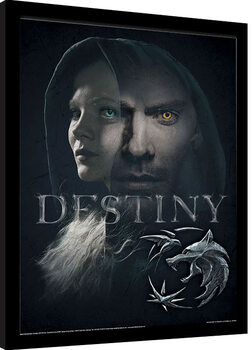 Innrammet plakat The Witcher - Destiny