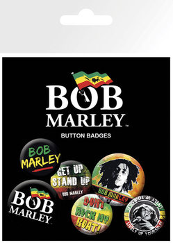 Set insigne BOB MARLEY - logos