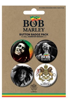 Set insigne BOB MARLEY - photos