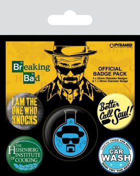 Set insigne Breaking Bad - Heisenberg Flask
