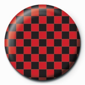 Insignă CHECK (RED & BLACK)