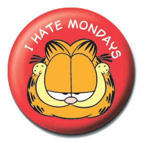 Insignă GARFIELD - I hate mondays