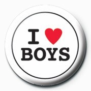 Insignă I LOVE BOYS
