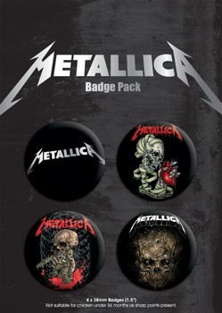 Set insigne METALLICA - skulls