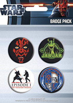 Set insigne STAR WARS - episode 1