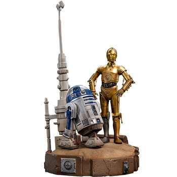 Figur Iron Studios Star Wars - C-3PO and R2-D2 Deluxe Statue Deluxe Art Scale 1/10