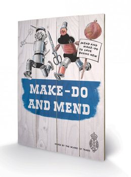 Poster su legno IWM - make do & mend