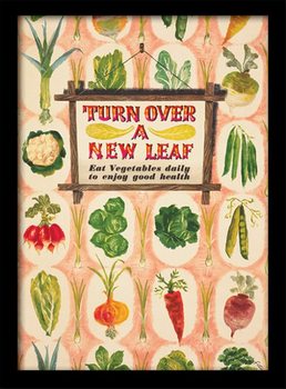 Poster enmarcado IWM - Turn Over A New Leaf