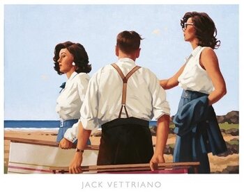 Jack Vettriano - Young Hearts Festmény reprodukció
