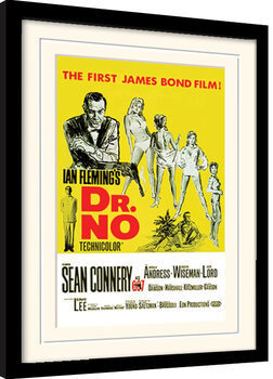 Poster enmarcado James Bond - Dr No Yellow