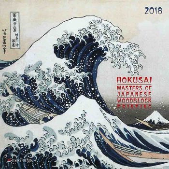 Kalendár 2018 Hokusai - Japanese Woodblock Painting 