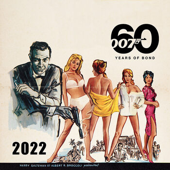 Kalendár 2022 James Bond - 60 years of Bond