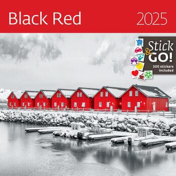 Kalendář 2025 Black Red