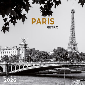 Kalendář 2026 Paris Retro