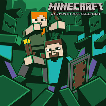 Minecraft Kalendarz 2019 | Kup na Posters.pl Minecraft Kalendarz 2019