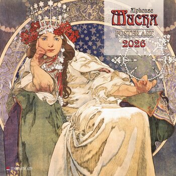 Kalender 2026 Alphonso Mucha - Poster Art