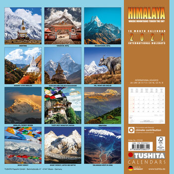 Kalender 2027 Himalaya | 16-månaders