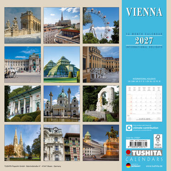 Kalender 2027 Wien | 16-månaders