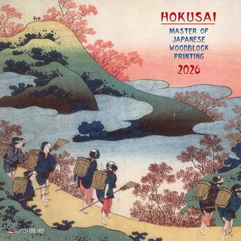 Kalender 2026 Hokusai - Japanese Woodblock Printing