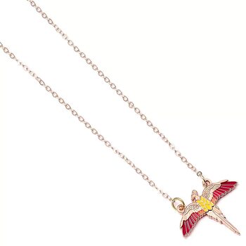 Kleding Ketting Harry Potter - Rose Gold Plated Fawkes