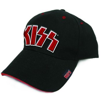 Casquette Kiss - Red On White Logo