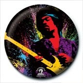 Kitűző JIMI HENDRIX - paint