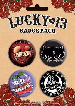 Kitűző készlet LUCKY 13