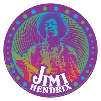 Klistremerker JIMI HENDRIX - psychedelic
