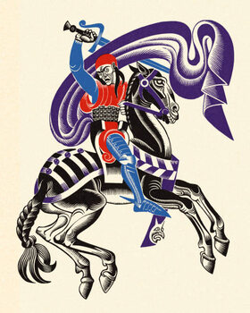 Sticker Knight on a Horse