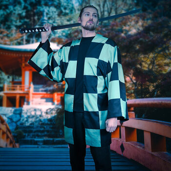 Ruhák Köpeny Demon Slayer - Tanjiro’s Haori