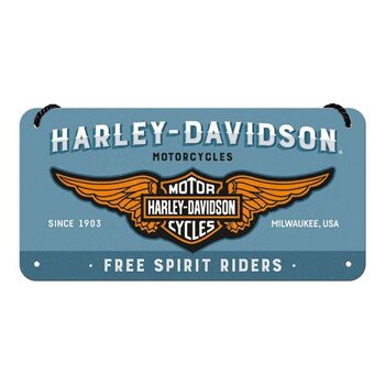 Kovinski znak Harley-Davidson - Free Spirit Riders