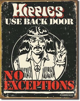 Kovinski znak SCHONBERG - hippies