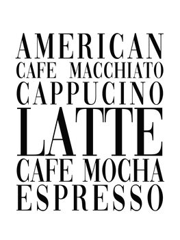 Illustrasjon coffee list