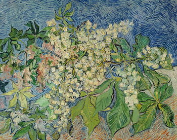 Blossoming Chestnut Branches, 1890 Kunsttrykk