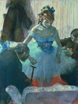 Dancer in her dressing room Kunsttrykk