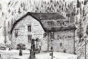 Zinal Switzerland, 2009, Kunsttrykk
