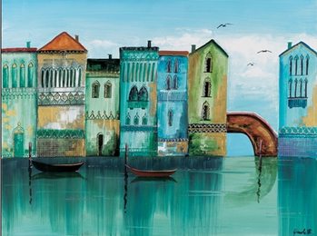 Blue Venice Kunsttrykk