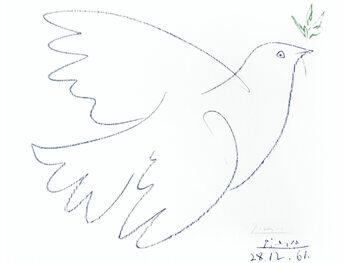 Kunsttrykk Colombe bleu