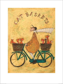 Kunsttrykk Sam Toft - Cat Baskets