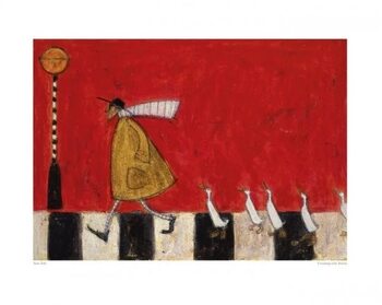 Kunsttrykk Sam Toft - Crossing With Ducks