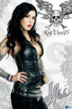 Zarámovaný plagát L.A INK Kat Von D Tattoo