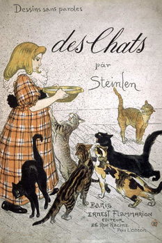 Billede på lærred Front cover of 'Cats, Drawings Without Speech'