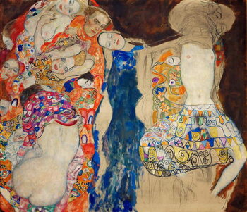 Billede på lærred La Mariee - The Bride - Klimt
